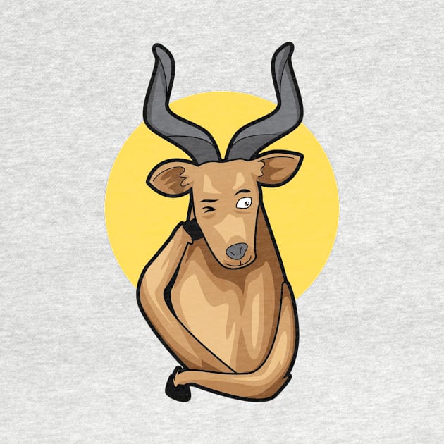 Winking Kudu Art by Wear Your Story